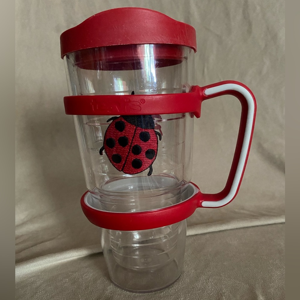 Tervis Tumbler 24oz. Double insulated. Ladybug